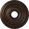 Ekena Millwork Cole PVC Medallion (Canopies up to 4 1/2"), 16"OD x 3 1/2"ID x 1"P, Textured Metallic Mystic Brown CMP16COAMB - alternate 1